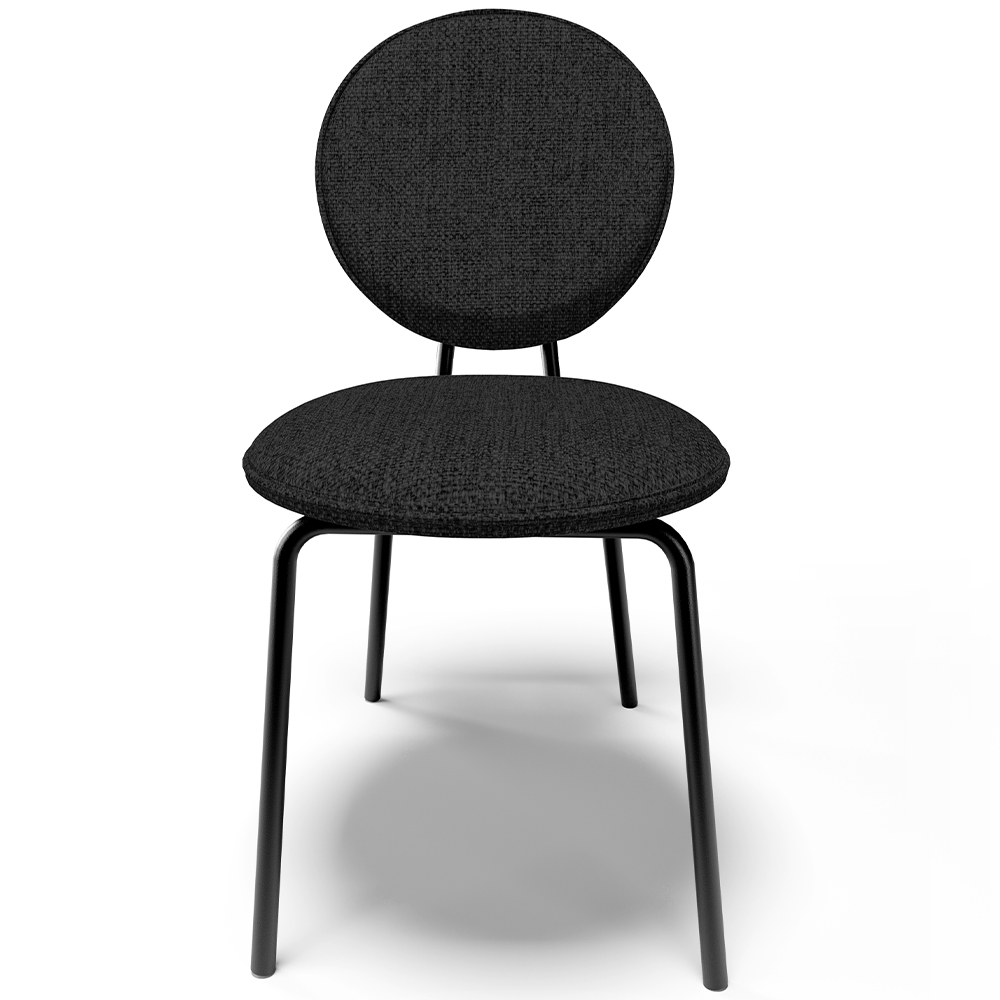 Cadeira Para Sala de Jantar Cozinha Évora L02 Linho Chumbo - Lyam