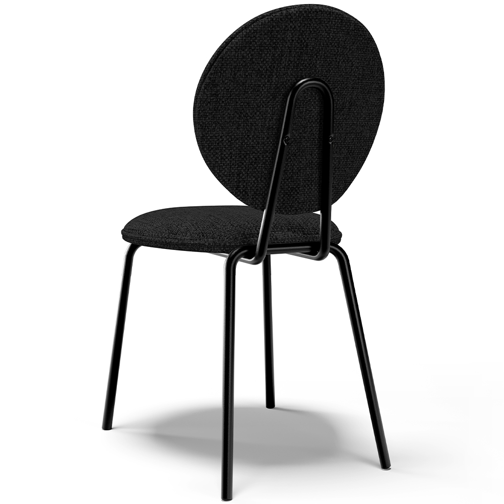 Cadeira Para Sala de Jantar Cozinha Évora L02 Linho Chumbo - Lyam