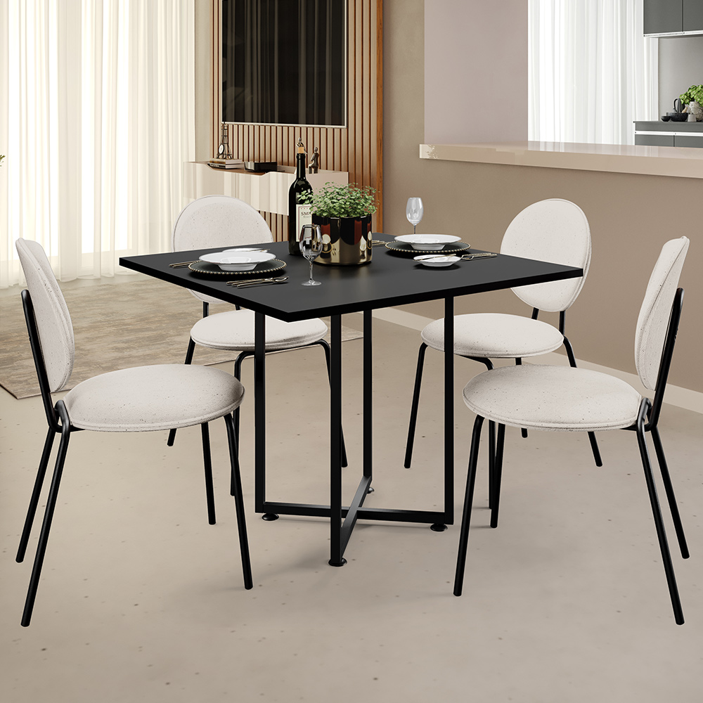 Cadeira Para Sala de Jantar Cozinha Évora L02 Linho Cru - Lyam