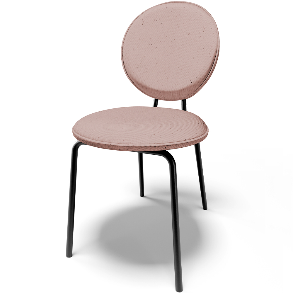 Cadeira Para Sala de Jantar Cozinha Évora L02 Linho Rosê - Lyam
