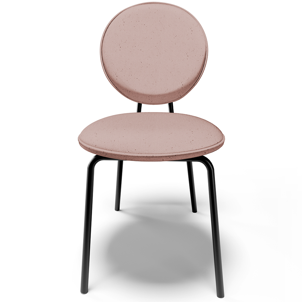 Cadeira Para Sala de Jantar Cozinha Évora L02 Linho Rosê - Lyam