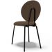 Cadeira Para Sala de Jantar Cozinha Évora L02 Suede Marrom - Lyam