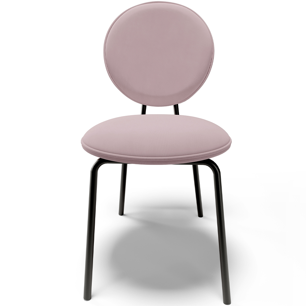 Cadeira Para Sala de Jantar Cozinha Évora L02 Suede Rosê - Lyam