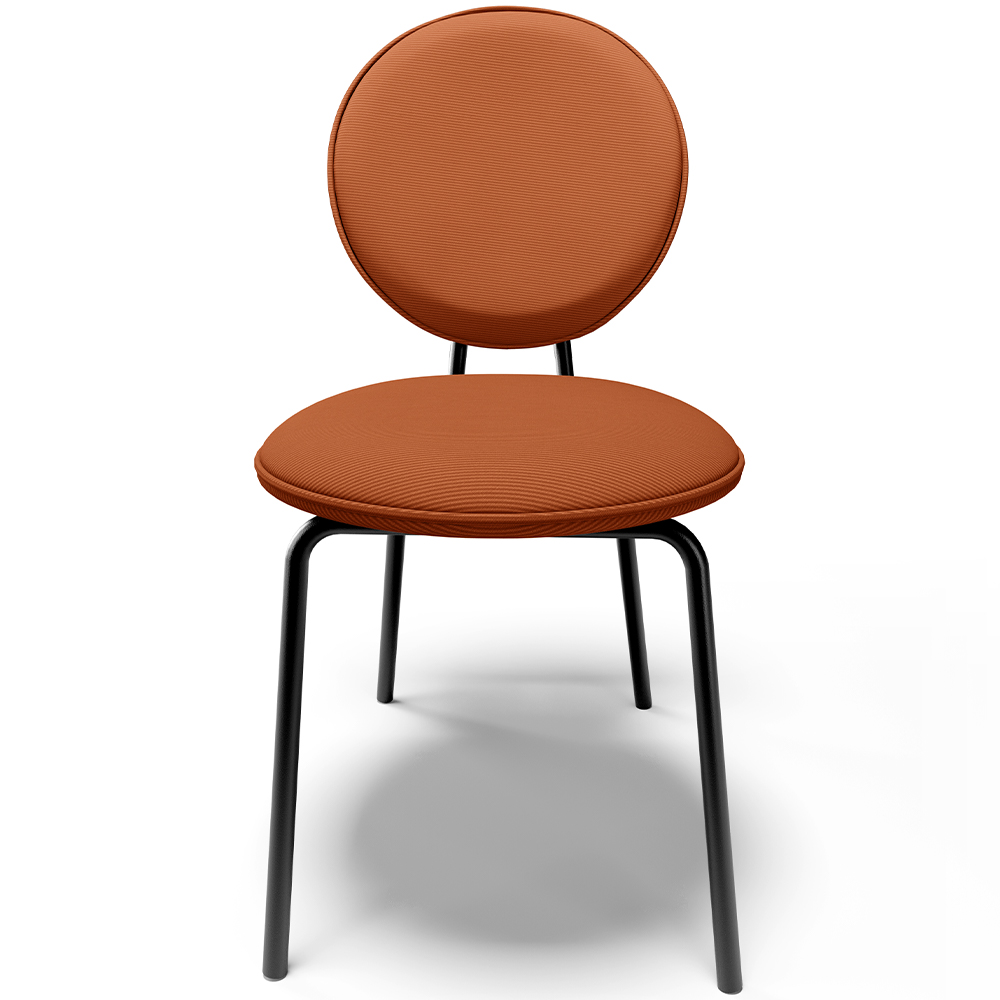 Cadeira Para Sala de Jantar Cozinha Évora L02 Tecido Terracota - Lyam