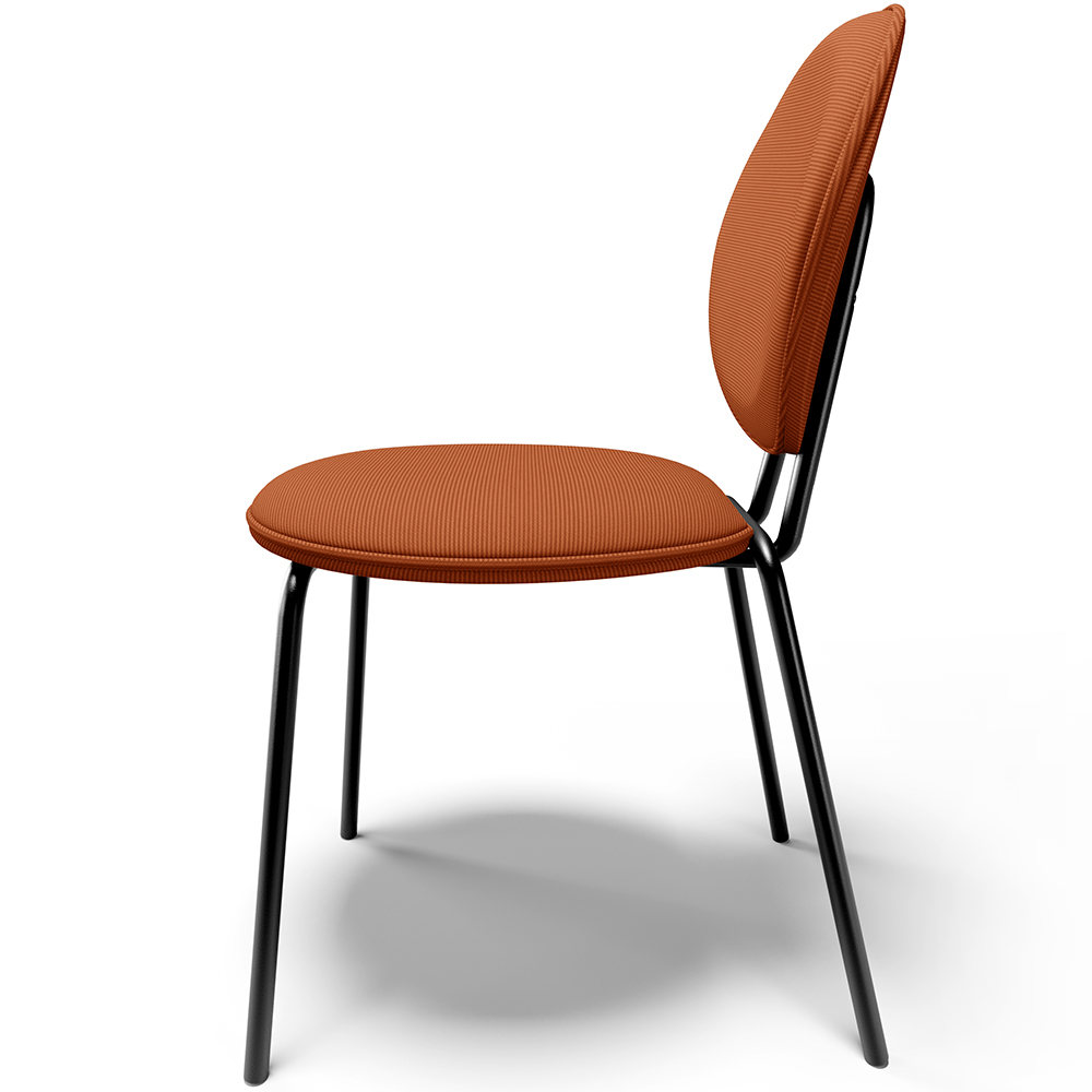 Cadeira Para Sala de Jantar Cozinha Évora L02 Tecido Terracota - Lyam