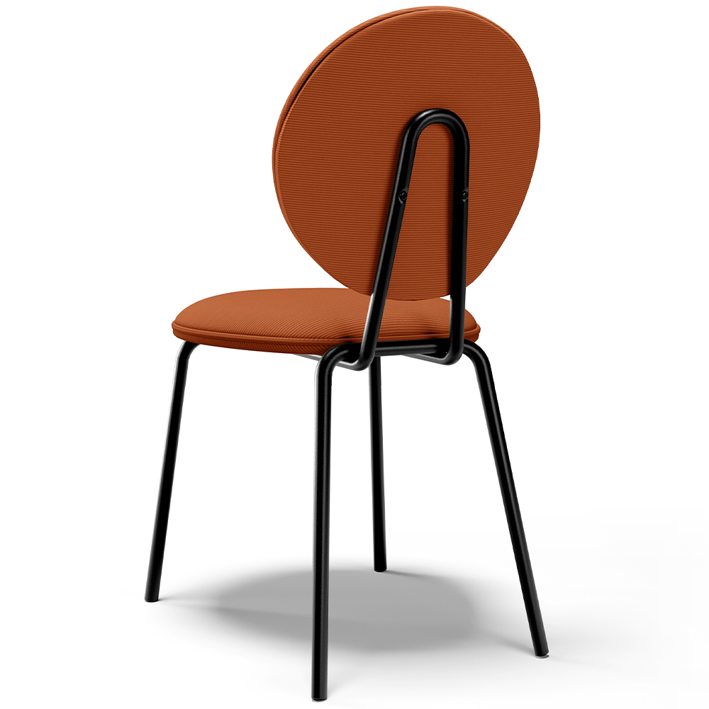 Cadeira Para Sala de Jantar Cozinha Évora L02 Tecido Terracota - Lyam