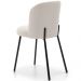 Cadeira Para Sala de Jantar Cozinha Estofada Gavi L02 Bouclê Cru - Lyam Decor