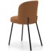 Cadeira Para Sala de Jantar Cozinha Estofada Gavi L02 Bouclê Terracota - Lyam Decor
