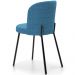 Cadeira Para Sala de Jantar Cozinha Estofada Gavi L02 Linho Azul - Lyam Decor