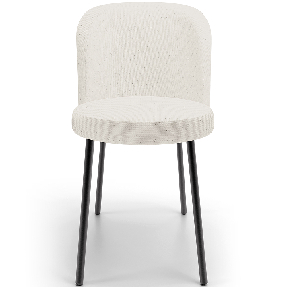 Cadeira Para Sala de Jantar Cozinha Estofada Gavi L02 Linho Bege - Lyam Decor
