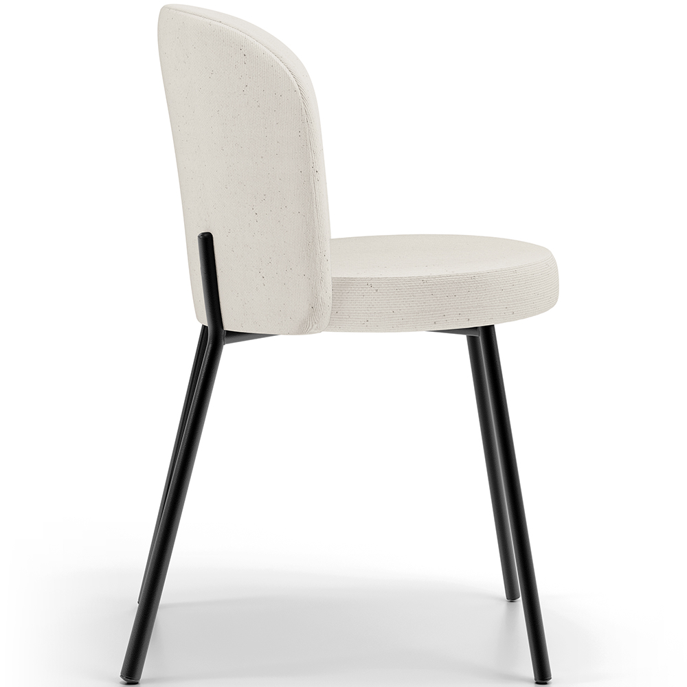 Cadeira Para Sala de Jantar Cozinha Estofada Gavi L02 Linho Bege - Lyam Decor