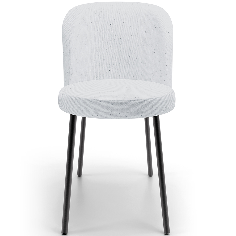 Cadeira Para Sala de Jantar Cozinha Estofada Gavi L02 Linho Cinza - Lyam Decor