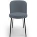 Cadeira Para Sala de Jantar Cozinha Estofada Gavi L02 Suede Cinza - Lyam Decor