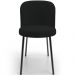 Cadeira Para Sala de Jantar Cozinha Estofada Gavi L02 Suede Preto - Lyam Decor