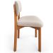 Cadeira Para Sala de Jantar Cozinha Living Estofada Dara L02 Bouclê Creme - Lyam Decor