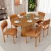 Cadeira Para Sala de Jantar Cozinha Living Estofada Dara L02 Couríssimo Canela - Lyam Decor