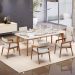 Cadeira Para Sala de Jantar Estar Living Giorgia L02 Bouclê Cru - Lyam Decor