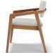 Cadeira Para Sala de Jantar Estar Living Giorgia L02 Bouclê Cru - Lyam Decor