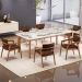 Cadeira Para Sala de Jantar Estar Living Giorgia L02 Couríssimo Marrom - Lyam Decor