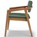 Cadeira Para Sala de Jantar Estar Living Giorgia L02 Couríssimo Verde Musgo - Lyam Decor