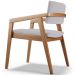 Cadeira Para Sala de Jantar Estar Living Giorgia L02 Linho Cinza - Lyam Decor