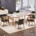 Cadeira Para Sala de Jantar Estar Living Giorgia L02 Linho Verde Musgo - Lyam Decor