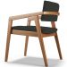 Cadeira Para Sala de Jantar Estar Living Giorgia L02 Linho Verde Musgo - Lyam Decor