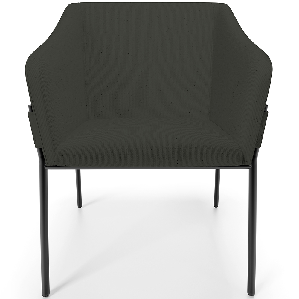 Cadeira Para Sala de Jantar Estar Living Olívia L02  Linho Verde Musgo - Lyam Decor