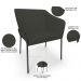 Cadeira Para Sala de Jantar Estar Living Olívia L02  Linho Verde Musgo - Lyam Decor