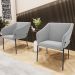 Cadeira Para Sala de Jantar Estar Living Olívia L02 Bouclê Cinza - Lyam Decor