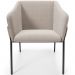 Cadeira Para Sala de Jantar Estar Living Olívia L02 Bouclê Creme - Lyam Decor