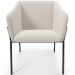 Cadeira Para Sala de Jantar Estar Living Olívia L02 Bouclê Cru - Lyam Decor