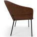 Cadeira Para Sala de Jantar Estar Living Olívia L02 Couríssimo Marrom - Lyam Decor