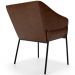 Cadeira Para Sala de Jantar Estar Living Olívia L02 Couríssimo Marrom - Lyam Decor