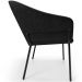 Cadeira Para Sala de Jantar Estar Living Olívia L02 Couríssimo Preto - Lyam Decor