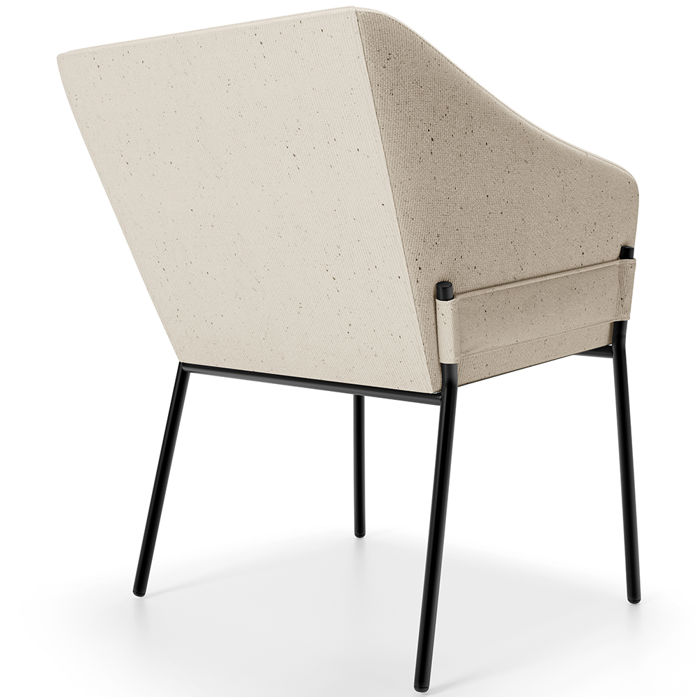 Cadeira Para Sala de Jantar Estar Living Olívia L02 Linho Bege - Lyam Decor
