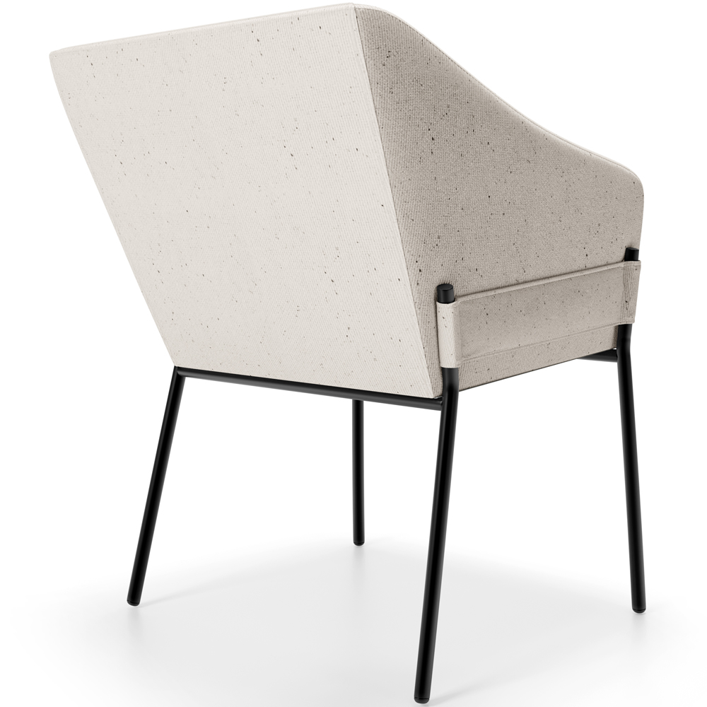 Cadeira Para Sala de Jantar Estar Living Olívia L02 Linho Cru - Lyam Decor