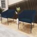 Cadeira Para Sala de Jantar Estar Living Olívia L02 Suede Azul - Lyam Decor