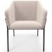 Cadeira Para Sala de Jantar Estar Living Olívia L02 Suede Bege - Lyam Decor