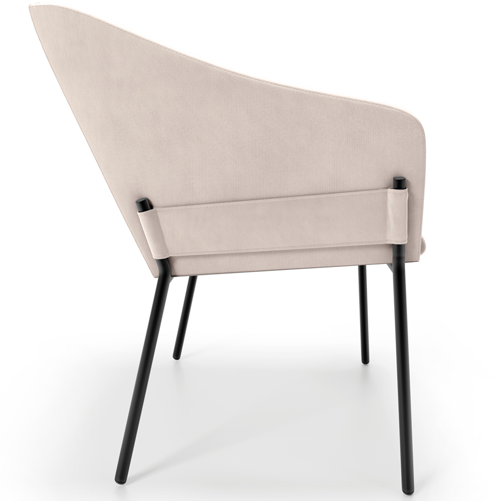 Cadeira Para Sala de Jantar Estar Living Olívia L02 Suede Bege - Lyam Decor