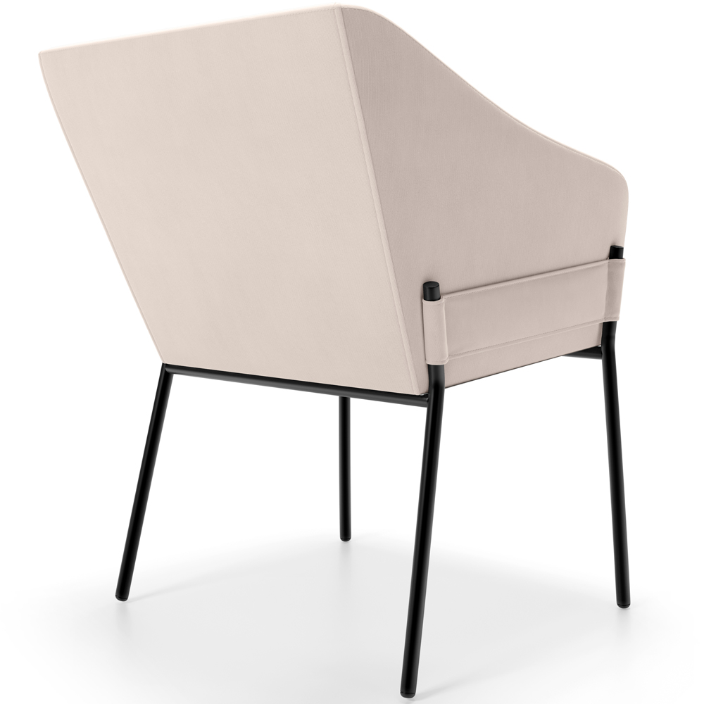 Cadeira Para Sala de Jantar Estar Living Olívia L02 Suede Bege - Lyam Decor