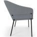 Cadeira Para Sala de Jantar Estar Living Olívia L02 Suede Cinza - Lyam Decor