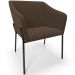 Cadeira Para Sala de Jantar Estar Living Olívia L02 Suede Marrom - Lyam Decor