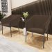 Cadeira Para Sala de Jantar Estar Living Olívia L02 Suede Marrom - Lyam Decor