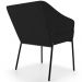 Cadeira Para Sala de Jantar Estar Living Olívia L02 Suede Preto - Lyam Decor