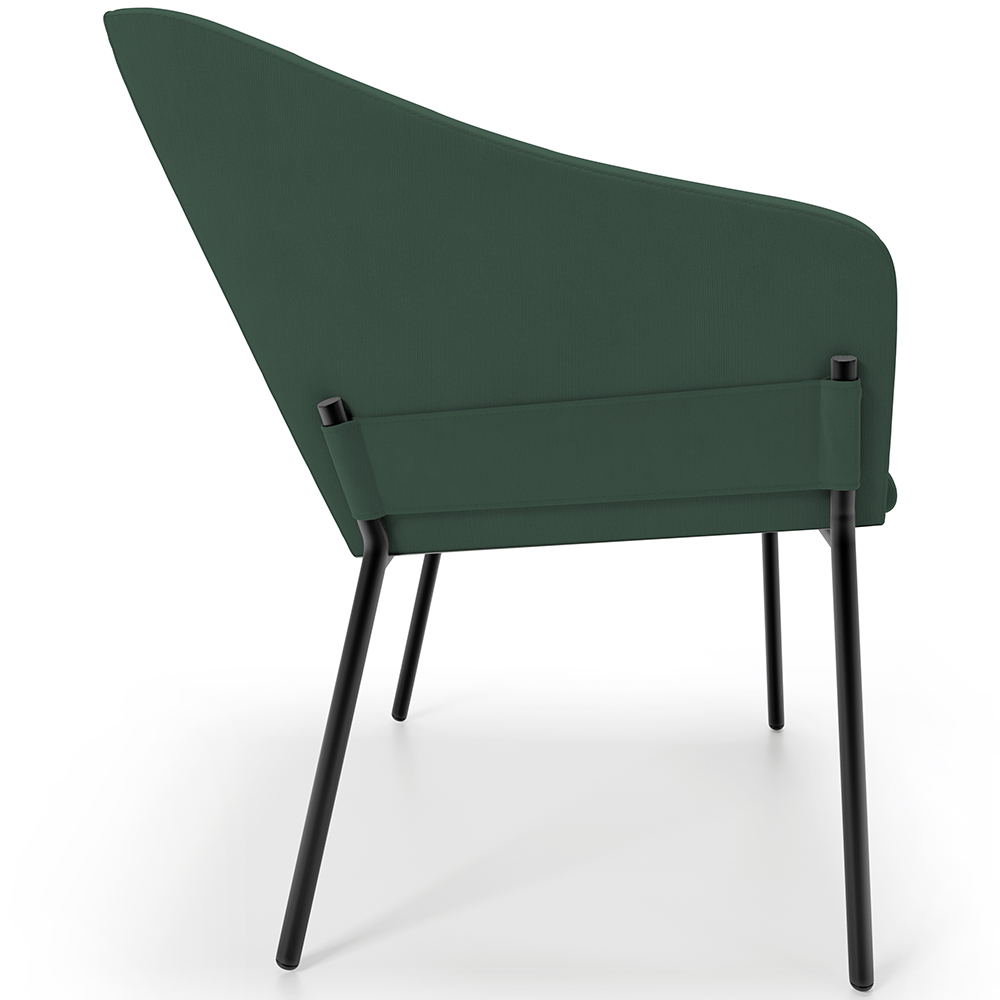 Cadeira Para Sala de Jantar Estar Living Olívia L02 Suede Verde - Lyam Decor