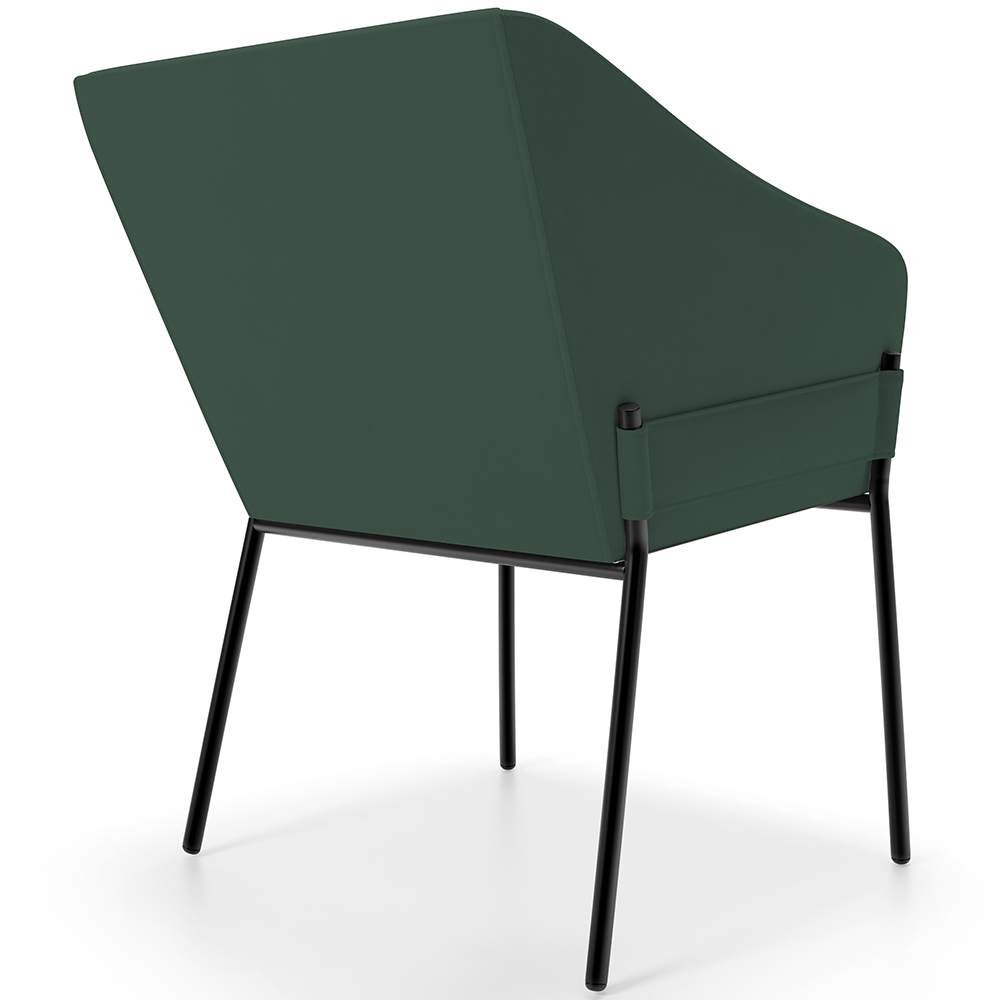 Cadeira Para Sala de Jantar Estar Living Olívia L02 Suede Verde - Lyam Decor