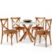 Cadeira Para Sala de Jantar e Estar Living Estofada Ávila L02 Couríssimo Camel - Lyam
