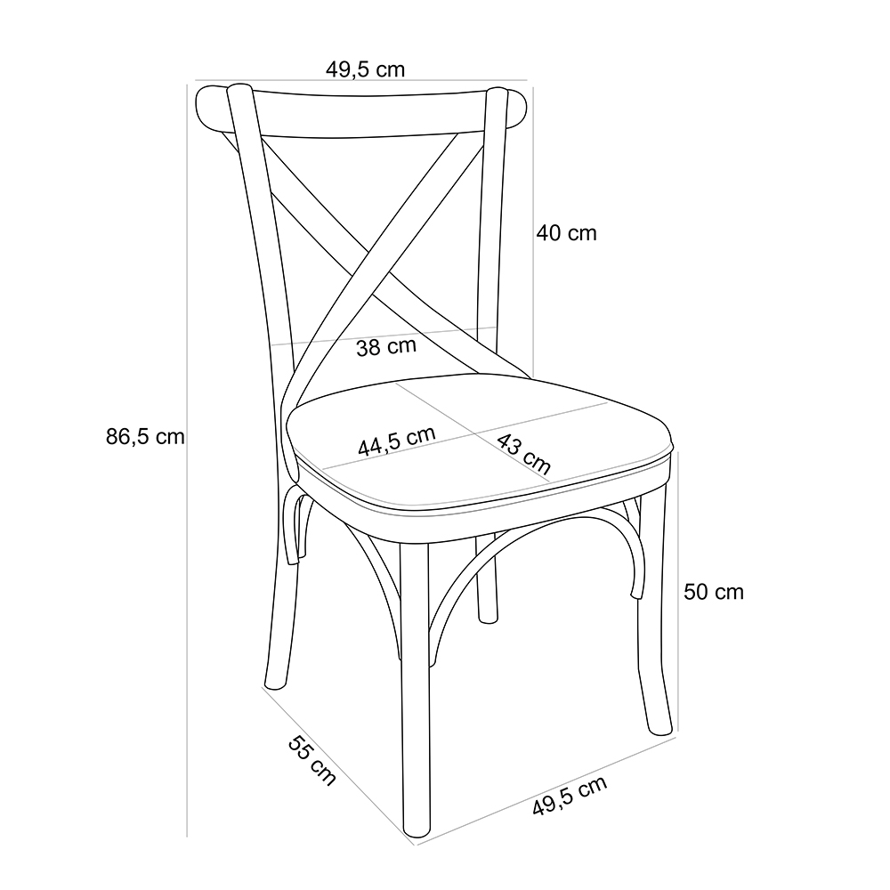 Cadeira Para Sala de Jantar e Estar Living Estofada Ávila L02 Couríssimo Verde Musgo - Lyam