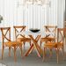 Cadeira Para Sala de Jantar e Estar Living Estofada Ávila L02 Couríssimo Whisky - Lyam